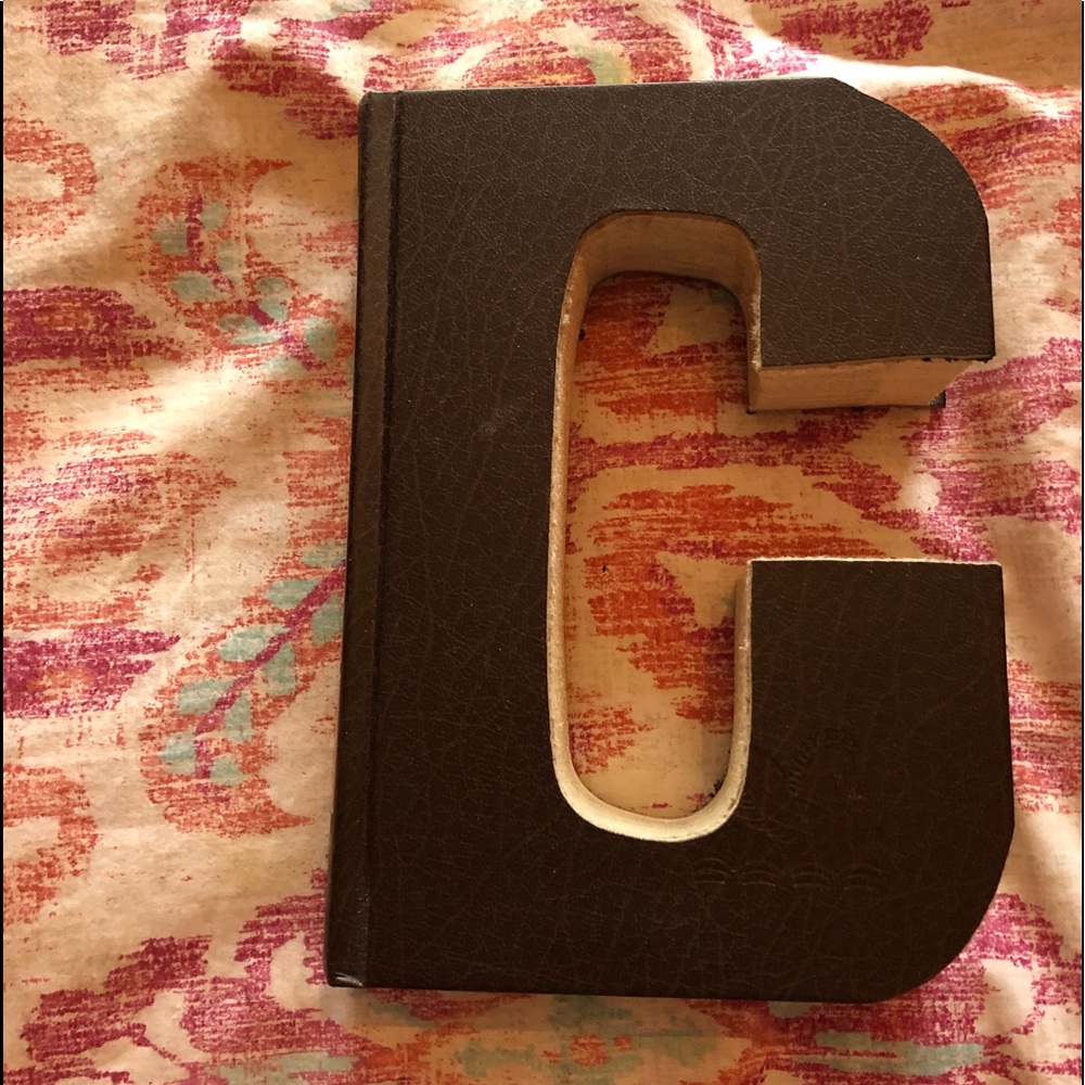 C letter made from book